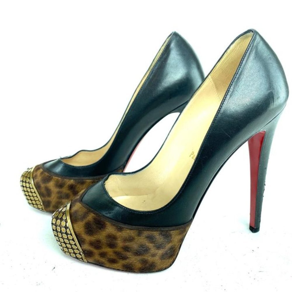 Christian Louboutin Maggie 140 Pony Leopard Mini